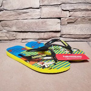 HAVAIANAS Goofy Unisex Women 11-12 Men 9-10 Slip On Flip Flops Sandals NWT